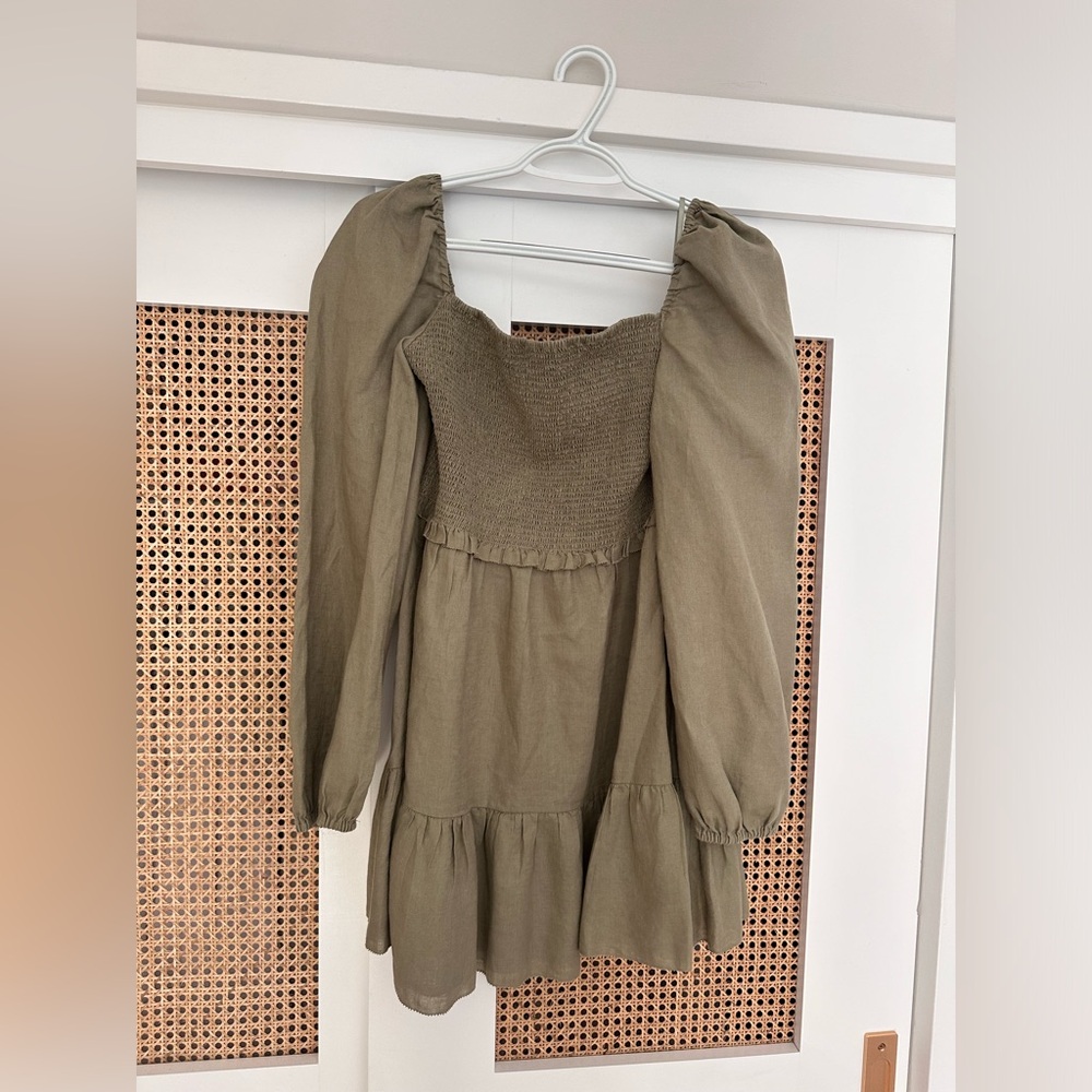 Long Sleeve Smocked Dress - QUINCE